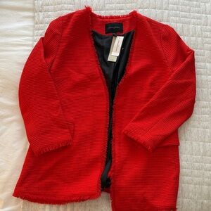 Banana Republic Red Open-Front Jacket